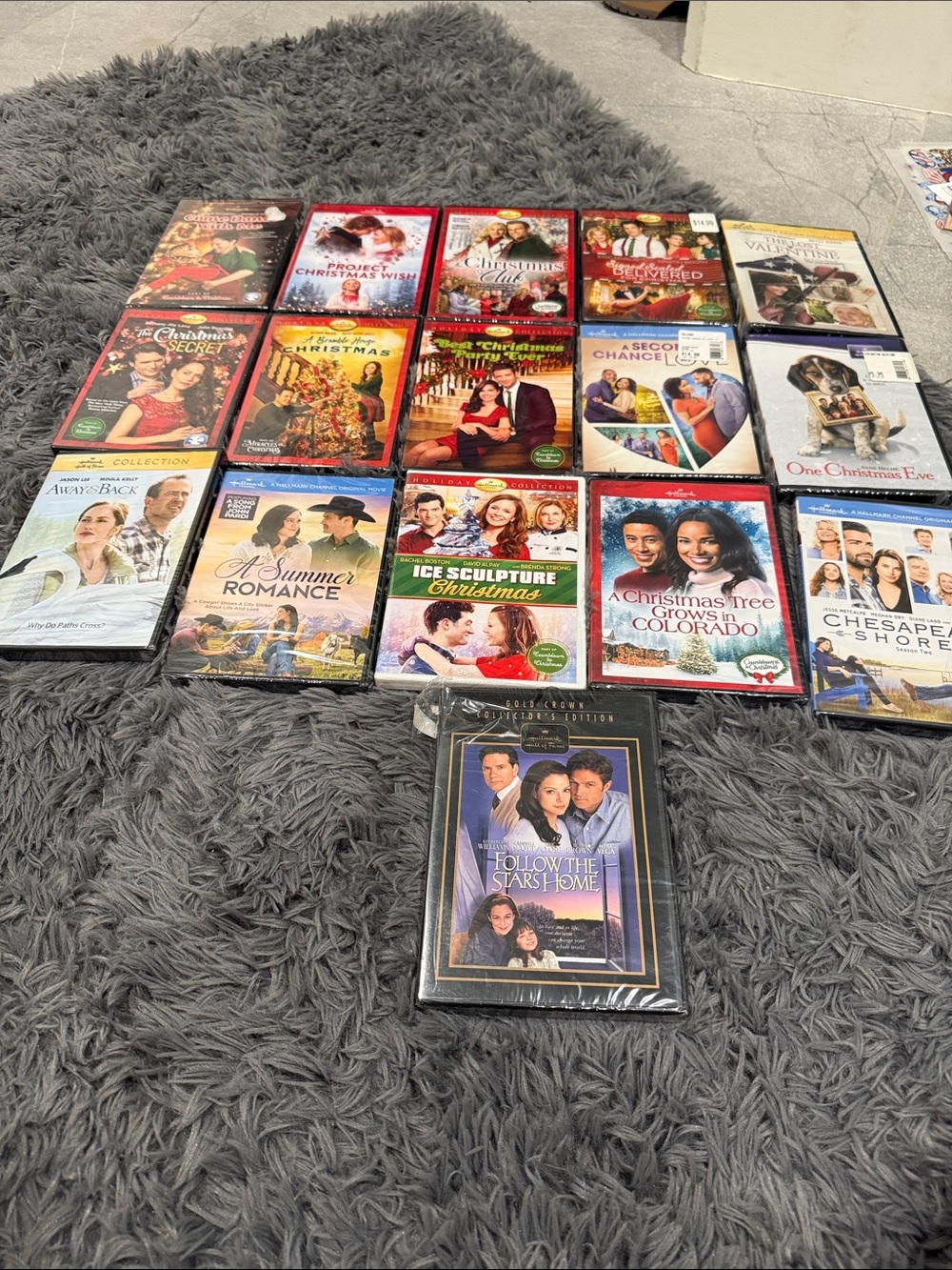 Mixed Hallmark & Holiday DVD Movie Lot - Red, White, Blue Covers.